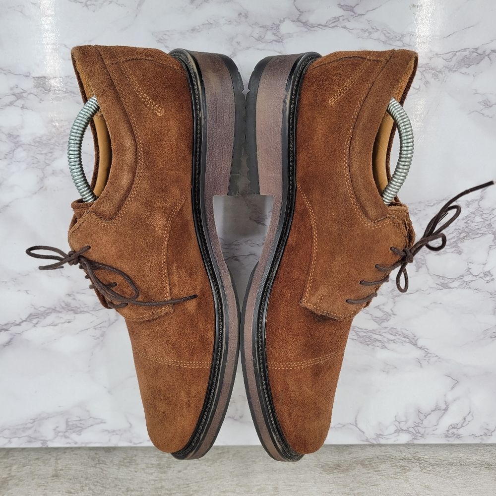 Nettleton X Esprit Vintage Brown Suede Lace Up Oxford Derby US Size 12 Euro 46 - Picture 7 of 14